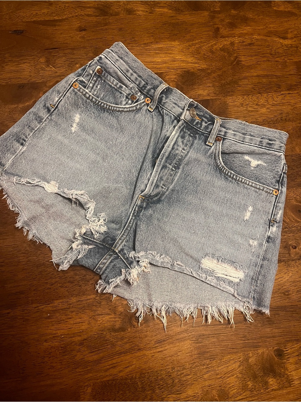 Agolde Parker Vintage Cut Off Short in Swap Meet Size 27 - Picture 4 of 14